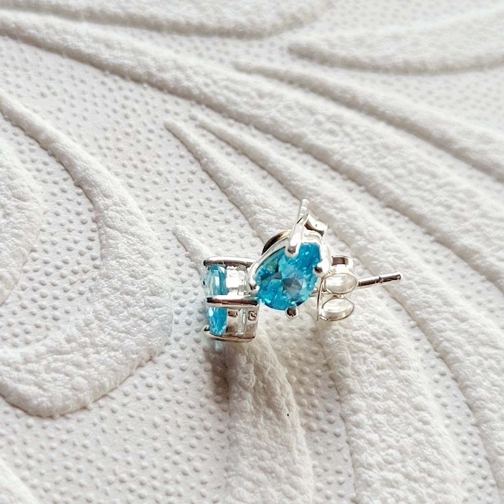 .925 Gemstone Stud Earrings